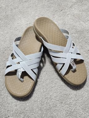 New No Box Vionic Woven Stretch Gore Thong Sandals Tia-Women's Size US 7